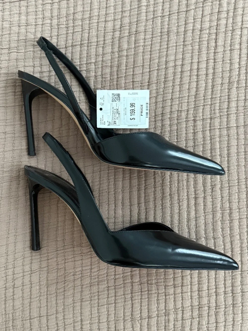 NWT - Black Mango Sling Backs